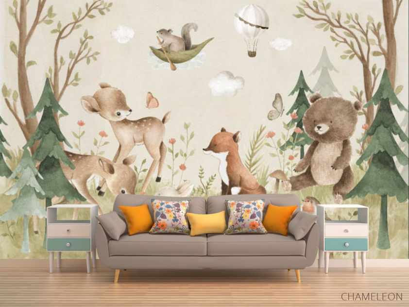 Фотообои Милые лесные животные - 1