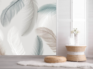 Фотошпалери Векторні пір'я - 2