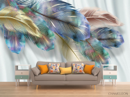 Фотообои Яркие перья - 1