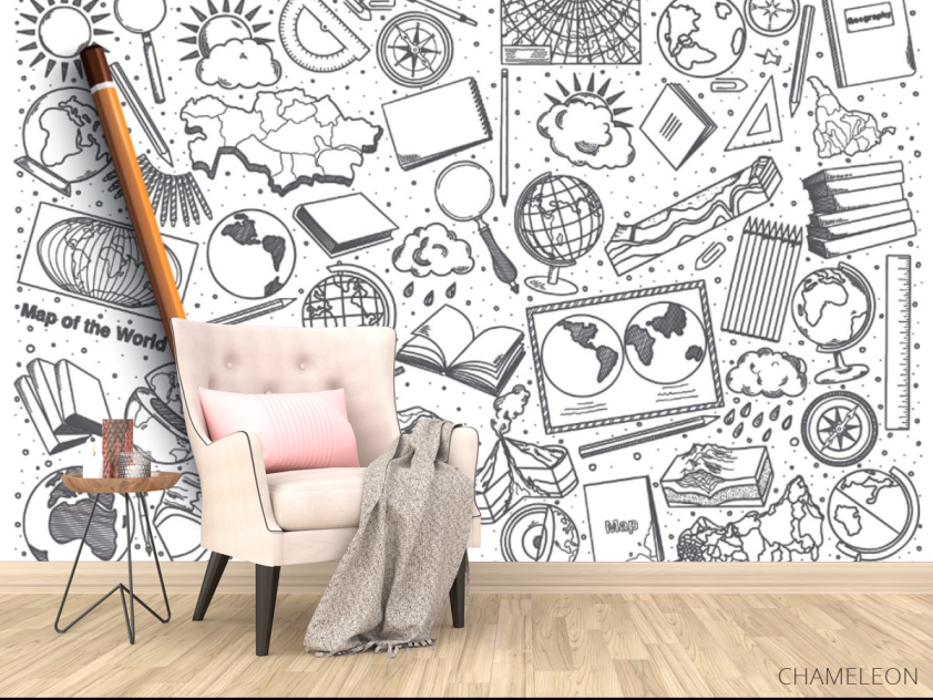 Фотообои Паттер для кабинета географии - 4