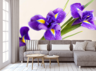 Фотообои синий цветок - 3