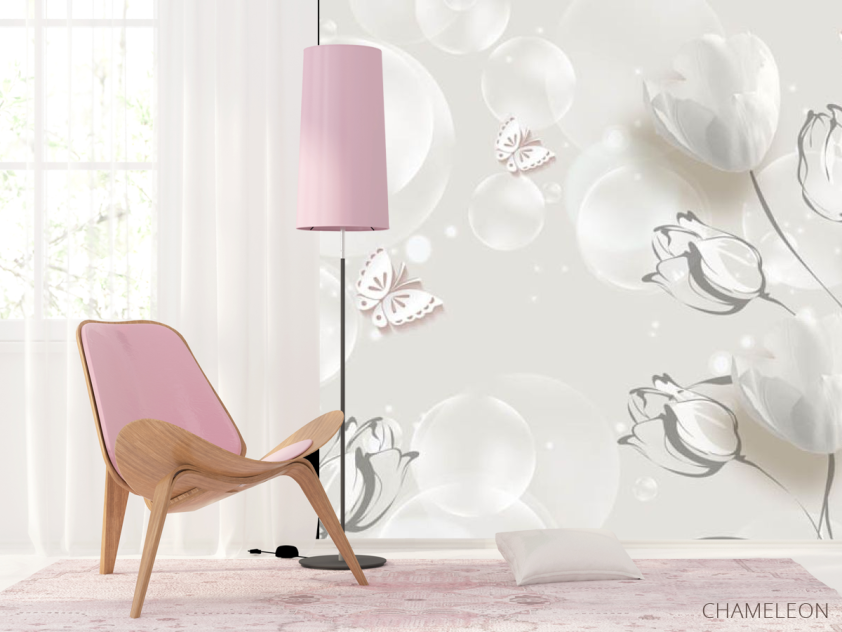 Фотошпалери 3d півонії - 4