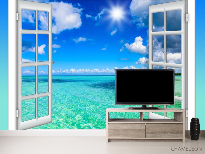 Фотообои Вид на море из окна - 2