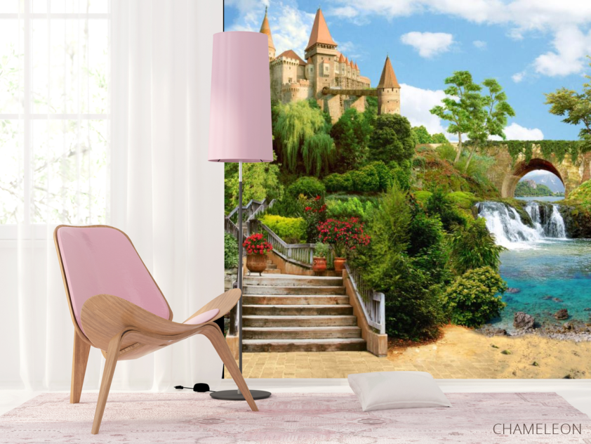 Фотошпалери Фреска з замком - 4