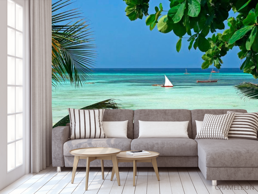 Фотообои Лодка в лагуне - 3