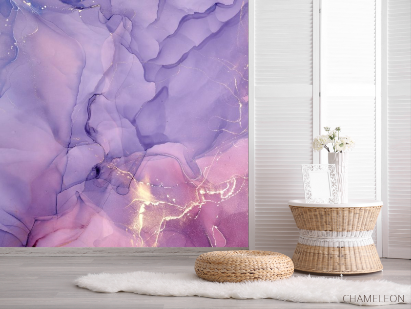 Фотошпалери Fluid art фіолетовий - 2