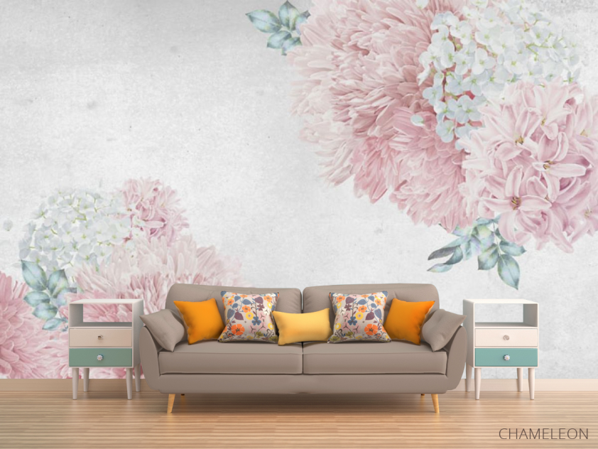 Фотообои Розовые цветы - 1