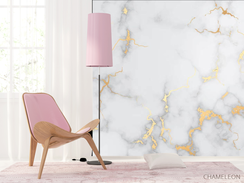 Фотошпалери мармур з золотими прожилками - 4