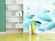 Фотошпалери Принт з пір'ям - 3