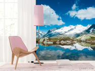 Фотошпалери Сніг, гори, хмари - 4