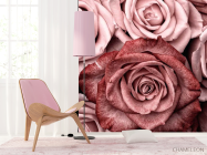 Фотошпалери троянди винного кольору - 4