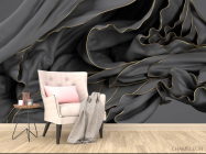 Фотообои Чорная абстракция 3д - 4