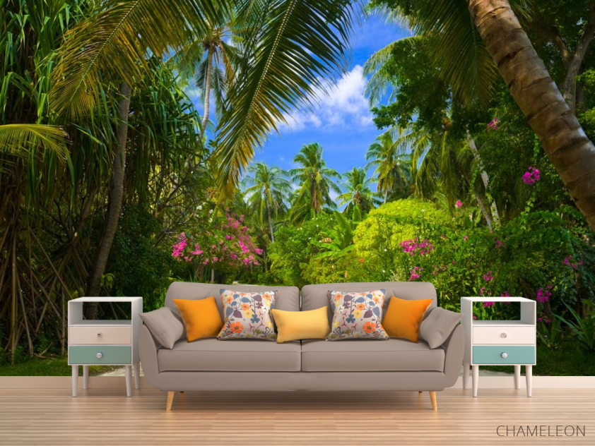 Фотообои пальмовый парк - 1