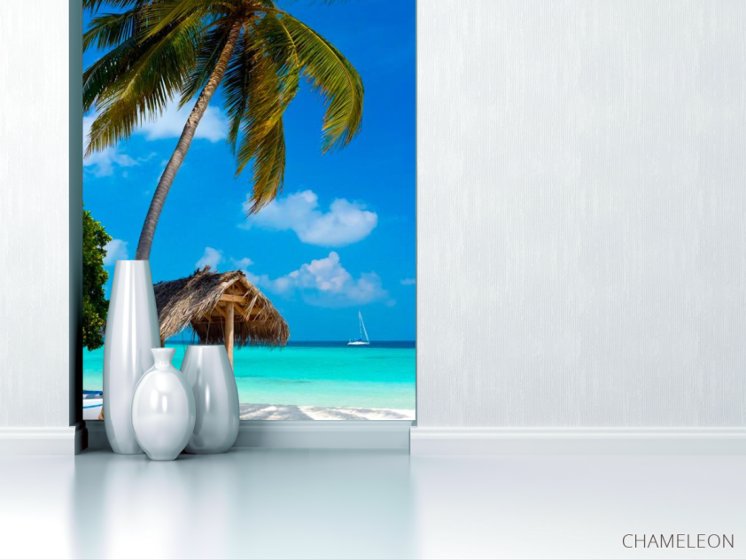 Фотообои Пальмы и беседка - 1