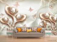 Фотообои Абстрактные цветы 3d - 1