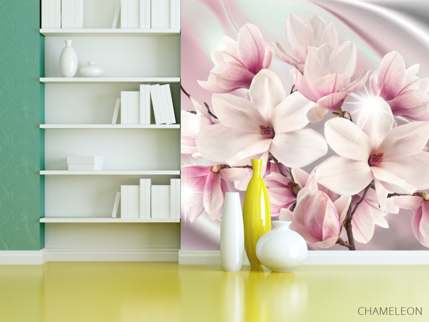 Фотошпалери Фіолетові магнолії - 3