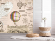 Фотошпалери Вінтажний повітряна куля - 2