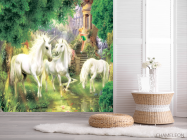 Фотошпалери Єдинороги в лісі - 2