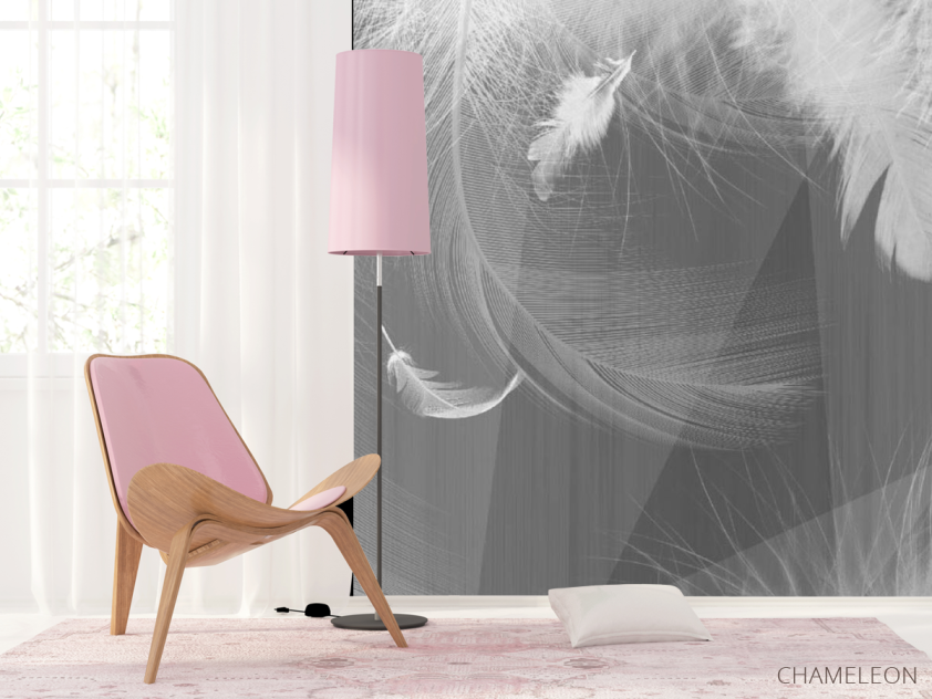 Фотошпалери ч / б пір'я - 4