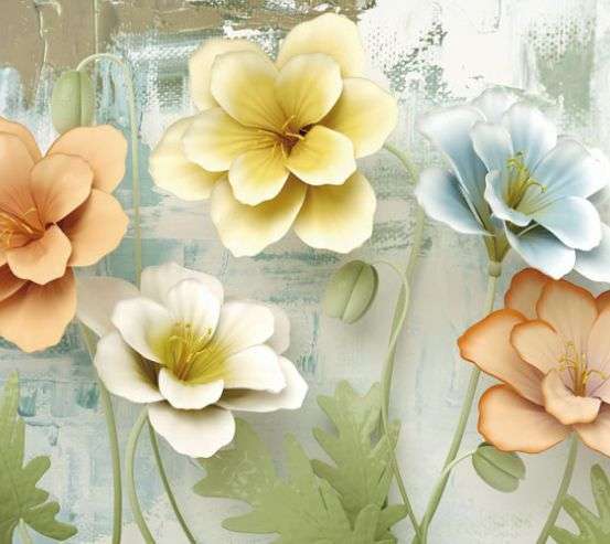 Фотообои 3д цветы объемные Фотообои 3д цветы объемные 34304