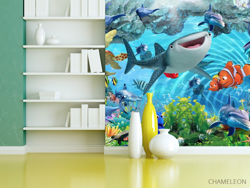 Фотошпалери 3Д підводний світ - 3