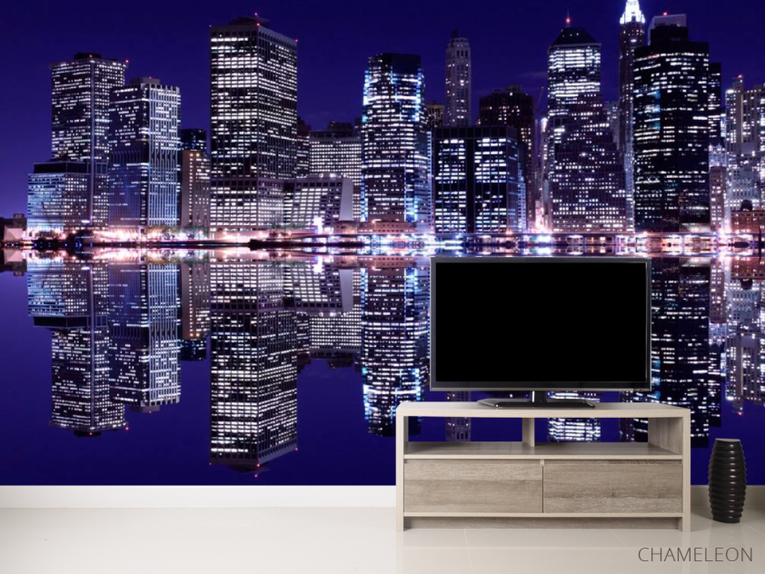 Фотообои Отражение New Yorkа в воде - 2