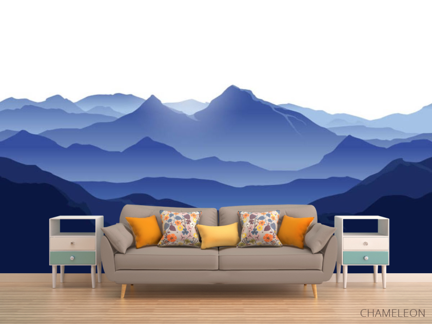 Фотообои синие горы - 1