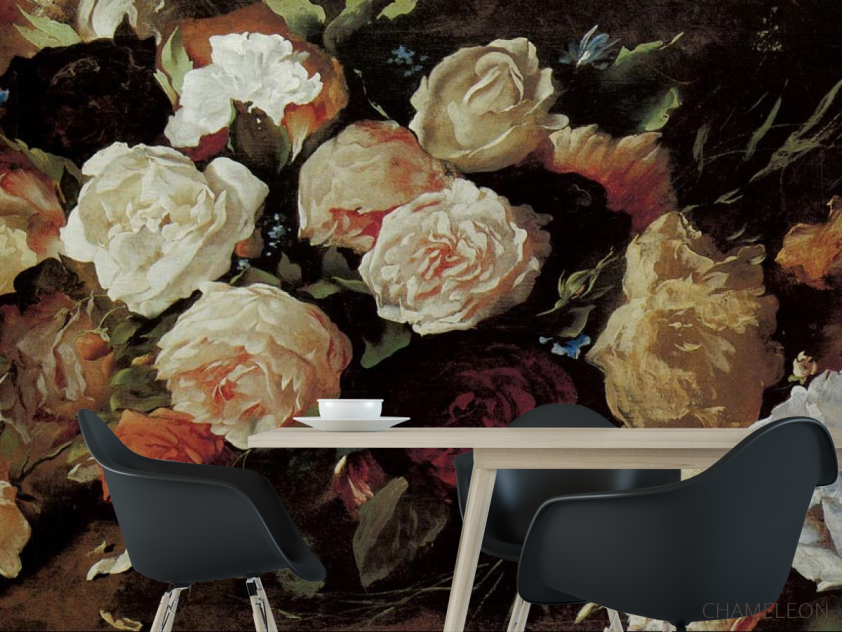 Фотошпалери Вінтажні красиві квіти - 1