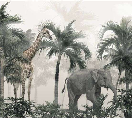 Фотообои Пальмы и тропические животные Фотообои Пальмы и тропические животные 31019