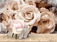 Фотообои 3D розы - 4