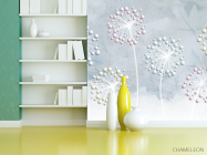 Фотошпалери 3д кульбаби - 3