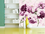 Фотошпалери Акварельні фіолетові квіти - 3