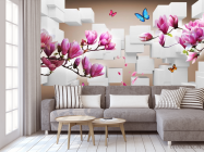 Фотообои 3д магнолия - 3