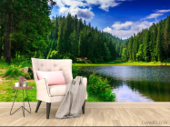 Фотообои озеро и лес - 4