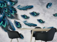 Фотошпалери Бірюзові пір'я - 1