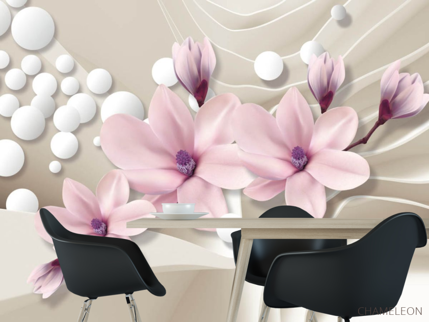 Фотообои 3д магнолии - 1