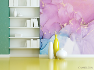 Фотошпалери яскравий рожевий Fluid art - 3
