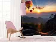 Фотошпалери повітряні кулі сердечка - 4