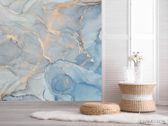 Фотошпалери Fluid art Блакитний - 2