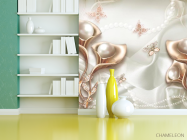 Фотошпалери Абстрактні квіти 3d - 3