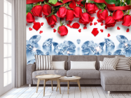 Фотообои Роза с алмазом - 3