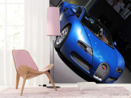 Фотошпалери синій Bugatti Veyron - 4