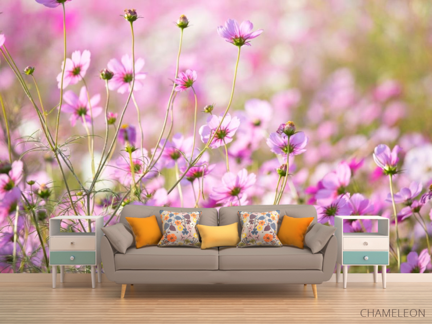 Фотообои маленькие розовые цветочки - 1