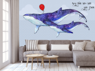 Фотообои Синие киты - 3