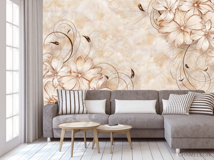 Фотообои Векторные цветы - 3