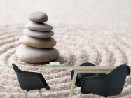 Фотошпалери камені на піску - 1