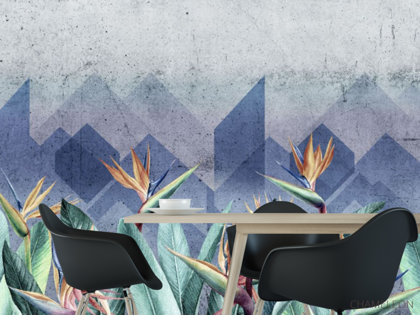 Фотошпалери Стреліція дизайнерська - 1