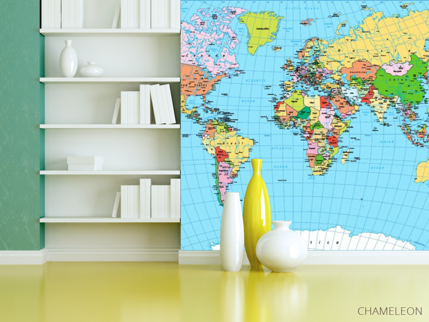 Фотошпалери карта світу - 3