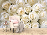 Фотообои Розы белоснежные - 4