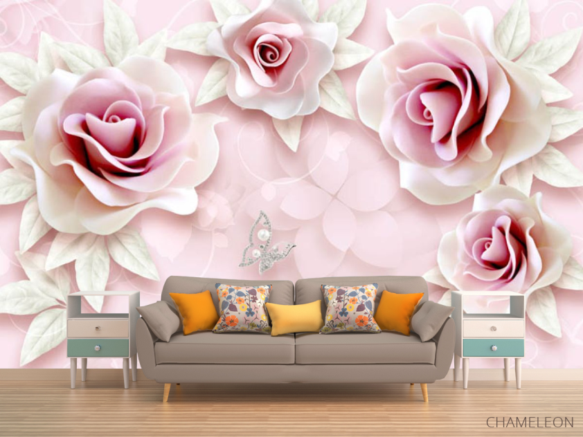 Фотообои керамические розы - 1